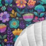 Takoy Steppelt ortalion anyag /Ruházati vízlepergetős anyag fantasy flowers Lim