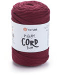  MACRAME CORD zsinór fonal, 3mm - Borvörös - 781