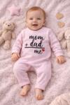 SuperBaby Salopeta pentru bebelusi, roz, Mom&Dad