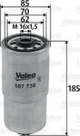 Valeo Filtru combustibil Valeo 587736 - compatibil Fiat, Kia (VALEO587736)