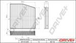Dr! ve+ Filtru habitaclu Dr! ve+ DP1110.12. 0241 - compatibil Mercedes-Benz, Infiniti - Dr! ve+ (DRVEDP1110120241)