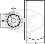 Hengst Filter Filtru combustibil Hengst Filter H175WK (HENGSTFILTERH175WK)