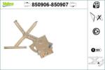 Valeo Actionare electrica geam Valeo 850906 - compatibil Vauxhall, Opel (VALEO850906)