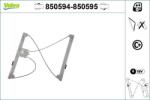 Valeo Actionare electrica geam Valeo 850594 - compatibil Renault (VALEO850594)