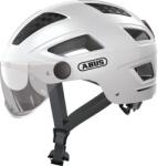ABUS Hyban 2.0 Ace Visor kerékpáros sisak, polar white 52-58 cm