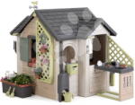 Smoby Căsuță de grădină cu meteo și accesorii Garden House Life Smoby cu burlan și filtru UV, de la 24 luni (SM810308-E) Casuta pentru copii