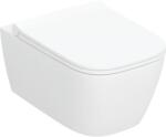 Geberit Smyle Square vas wc cu capac soft-close agăţat fără margine cu spălare turbionară alb lucios 503.171. 00.1 (503171001)