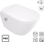 Deante Silia wc cu buton de control agăţat fără margine alb CSID6ZPW (CSID6ZPW)