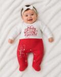 SuperBaby Salopeta din bumbac pentru bebelusi cu botosei, Happy Kid