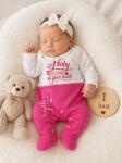 SuperBaby Salopeta din bumbac pentru bebelusi cu botosei, Cute Baby