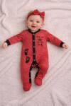 SuperBaby Salopeta din bumbac pentru bebelusi cu botosei, Steps
