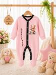 SuperBaby Salopeta din bumbac pentru bebelusi cu botosei, Little Bear