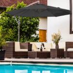 Costway Napernyő Costway karral, szürke 300 x 250 cm (parasol boczny LOLKI HOME)