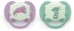 Philips Avent Set 2 suzete Philips Avent Philips Avent SCF094/04, Ultra soft Nighttime 6-18 luni, 2 buc , fosforescente (Mov/Verde) (SCF094/04)