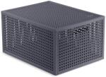 Keter Тъмносива кутия за съхранение с капак от рециклирана пластмаса 30x38x21 cm Kaya - Curver (264003)