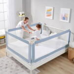 CHOC CHICK® Bariera laterala pat, inaltime ajustabila 70-90 cm, 150 cm, Bleu (Bariera1.48M90hBL)