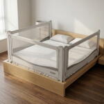 CHOC CHICK® PACHET PREMIUM: 3 Protectii laterale pat, PREMIUM XXL, 180x200 cm + 2 Seturi Conectori (Pachet2x197+177cm96H)