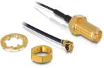 Delock Antenna Cable RP-SMA Jack Bulkhead > MHF/U. FL Compatible Plug 350 mm 1.13 thread length 10 mm (88379)