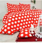 Emi Dots piros ágyneműhuzat, A standard egyszemélyes ágy szett tartalma: 1x 140x200 + 1x 70x90