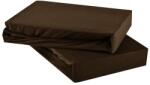  EMI sötétbarna 100% pamutjersey gumis lepedő, 120x200-as lap