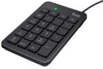 TRUST Numerikus billentyűzet, USB, TRUST "Xalas", fekete (TR22221) - tutitinta