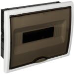 Solera tablou electric solera arelos 8688pf, 12 module, incastrat, ip 40, 247x302x94 mm, plastic, usa fumurie, rama alba (DM-FM/12U/1R-ARLS/8688PF-SLR) - dioda