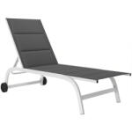 Outsunny șezlong basculant pentru plajă | Aosom Romania (84K-036V00WT)