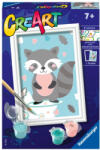 Ravensburger - CreArt pictura pe numere pentru copii raton dragalas (RVSPBN20208) Carte de colorat