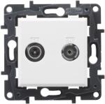 Legrand Priza TV-RSAT Legrand 398318, pentru instalare in perete, alba (398318)