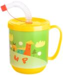 TITIZ Cană IRIS FUNNY cu capac și pai 350ml AP-9484 (AP-9484)