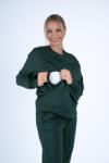  Moniel szoptatós melegítő szett rövid pulóverrel, M-es méret Basic Dark Green