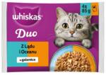 Whiskas Duo Adult szárazföldi és tengeri ízek zselében 4x85 g nedves macskaeledel