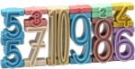 WISSNER Set de numere din lemn stivuibile 11 buc (DDWLR80020.M00)