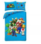 Halantex Super Mario: Együtt a csapat ágynemű garnitúra - 140 x 200 cm, poliészter (NO-668BL) - jatekbolt