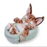 NICI Nici: Pisică sălbatică de pluș adormită în coș - 12 cm (62874)