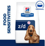 Hill's PD Canine z/d Food Sensitivities 10kg hypoallergén száraztáp kutyáknak