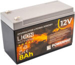 Powermat Li-Ion Akkumulátor - 12V, 8Ah - Akkumulátoros permetezőkhöz (PM1518) (POW-PM1518)