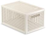 Keter Cutie de depozitare crem din plastic reciclat cu capac 19x30x15 cm Kaya - Curver