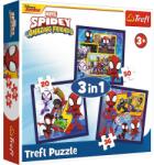 Trefl Puzzle Trefl 3in1 Marvel Spidey si prietenii lui extraordinari Puzzle