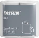 Katrin Papírtörlő konyhai 2 rétegű átmérő: 13, 4 cm 110 lap/24 méter/tekercs 2 tekercs/csomag Plus Katrin_89673 fehér (89673)