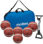 Molten Pachet 6 mingi baschet Molten B7G4550 + geanta transport + pompa AP50 (6XB7G4550+AP5+EB)