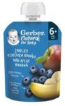 GERBER Natural, piure, de la 6 luni, cu mar, afine si banane, 90 g (8445290308238)