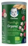 GERBER Bio, gustare, cu grau, banane si zmeura, 35 g (7613037307641)