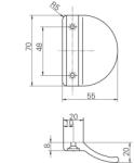 Roto Rotoline Erkélyfogantyú Pvc Barna (228258) (SCH-102227686)