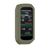  Accure szilikon tok Garmin Edge 1050 GPS kerékpáros navigációhoz - sötétzöld (0808001397E)