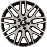 Versaco Capace De Roți Auto Versaco 15" Dakar Argintii Negre Piulițe Negre Siglă 3d Metalică Suzuki 4 Bucăți (281333)