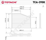 Totachi TCA-390K pollenszűrő