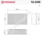 Totachi TA-2330 levegőszűrő