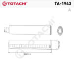 Totachi TA-1943 levegőszűrő