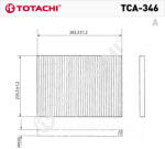 Totachi TCA-346 pollenszűrő